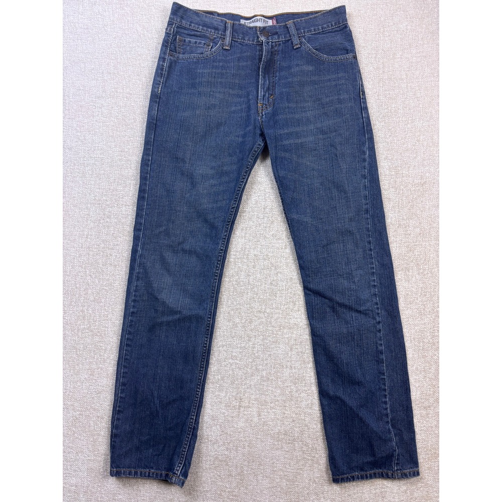Levis 505 Straight Fit Mens Jeans Blue Denim 30x32 Medium Wash 100% Cotton